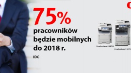 IDC: do 2018 r. aż 75% europejskich pracowników będzie mobilnych BIZNES, Firma - W nowym biuletynie informacyjnym IDC, przygotowanym dla firmy OKI Europe, opisano wpływ modelu BYOD i coraz większej liczby pracowników mobilnych na wymóg bezpiecznego dostępu do informacji niezależnie od czasu i miejsca.