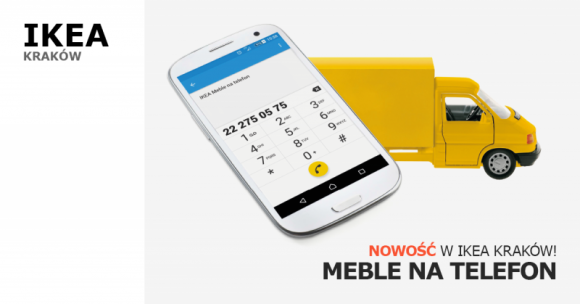 Meble na telefon w IKEA Kraków BIZNES, Firma - Mieszkańcy Krakowa i okolic mogą kupić meble IKEA przez telefon. Nowo wprowadzone rozwiązanie umożliwia zamawianie mebli z dostawą bez wychodzenia z domu. Oferta nie obejmuje jednak akcesoriów i dodatków wyposażenia wnętrz.