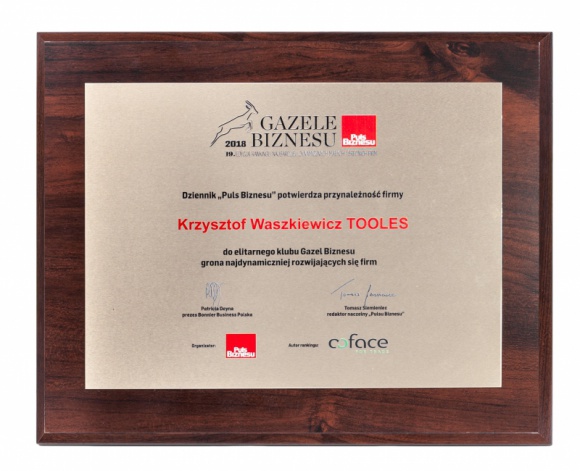 Białostocka firma Tooles odebrała tytuł Gazeli Biznesu 2018. Zajęła trzecie miej