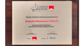 Białostocka firma Tooles odebrała tytuł Gazeli Biznesu 2018. Zajęła trzecie miej BIZNES, Firma - Firma Tooles Krzysztof Waszkiewicz już po raz drugi znalazła się w prestiżowym rankingu Gazele Biznesu. W tej edycji przedsiębiorstwo uplasowało się na trzecim miejscu w województwie podlaskim.