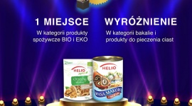 Złoty Paragon 2020 dla HELIO! BIZNES, Firma - Polski producent bakalii HELIO został nagrodzony w konkursie „Złoty Paragon 2020 – Nagroda Kupców Polskich” aż w dwóch cennych dla marki kategoriach: produkty spożywcze BIO i EKO oraz bakalie i produkty do pieczenia ciast!