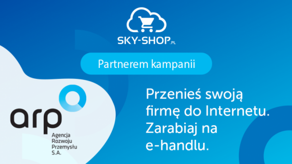 ARP i Sky-Shop.pl przenoszą sklepy do Internetu! BIZNES, Firma - Już dziś małe i średnie sklepy szybko i sprawnie przeniosą się do Internetu. Wszystko za sprawą kampanii prowadzonej przez ARP, której partnerem jest platforma sklepów internetowych Sky-Shop.pl. Na przedsiębiorców czeka praktyczna wiedza o e-commerce i atrakcyjne rabaty.