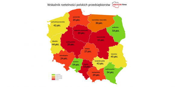 Wskaźnik rzetelności polskich przedsiębiorstw BIZNES, Firma - Rzetelna Firma w oparciu o dane Krajowego Rejestru Długów sprawdziła rzetelność polskich firm. Tegoroczny wskaźnik rzetelności polskich przedsiębiorstw pokazuje pewne zmiany co do terminowości w regulowaniu faktur w porównaniu z zeszłym rokiem.